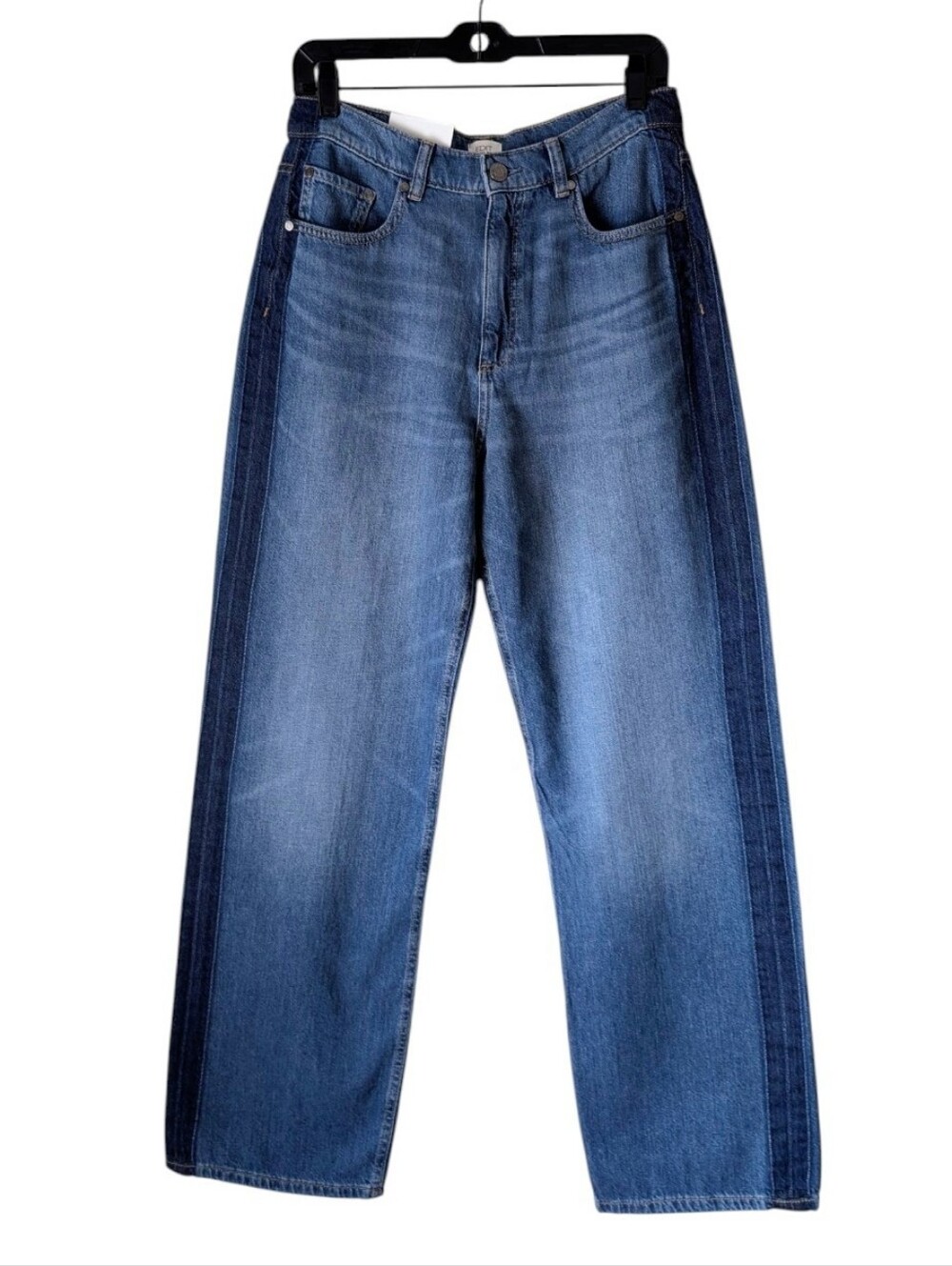 Jason Wu Edit Salina Wide Leg Jeans High Rise Mid Dark Blue 4/27 NWT Modal